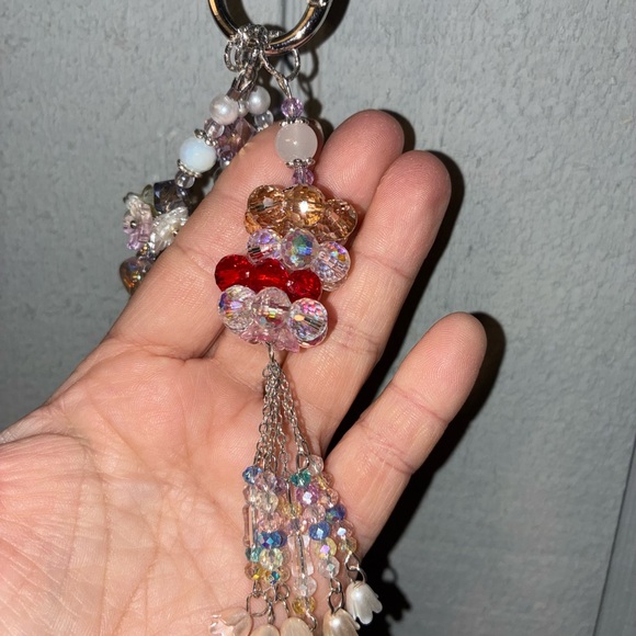 Colorful Beaded Keychain - Picture 3 of 3